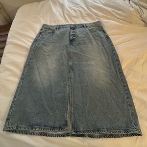 Denim Midi Skirt old nave size 22